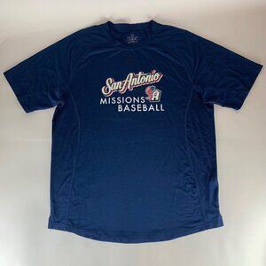 San Antonio Missions MiLB Navy Blue Evoshield Athletic Shirt #4 Mens Large